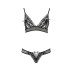 Комплект білизни Passion ERZA SET S/M, black, ліф і трусики - Фото №3