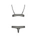 Комплект білизни Passion ERZA SET S/M, black, ліф і трусики - Фото №4