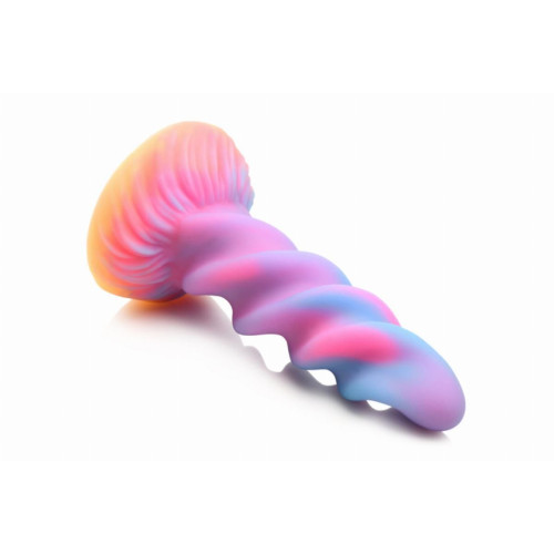 Фентезійний фалоімітатор Creature Cocks Glow-in-the-Dark Unicorn Dildo, світиться в темряві, 20,6 см