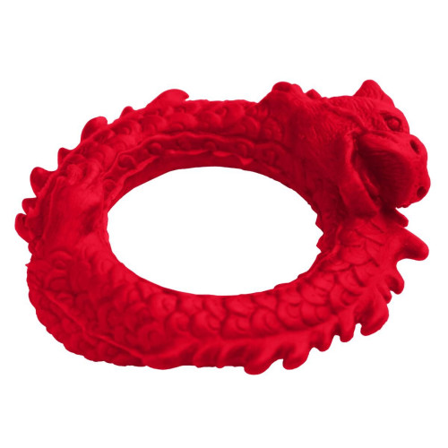 Ерекційне кільце – дракон Creature Cocks Rise of the Dragon Silicone Penis Ring – Red, діаметр 4 см