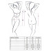 Сорочка прозора з пажами Passion ORIHIME CHEMISE XXL/XXXL, white, трусики, стрепи - Фото №5