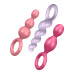 Набор анальных игрушек Satisfyer Plugs colored (set of 3) - Booty Call, макс. диаметр 3 см - Фото №1