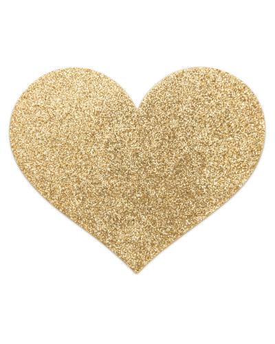 Пэстис - стикини Bijoux Indiscrets - Flash Heart Gold, наклеки на соски - Фото №2