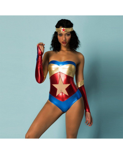 Эротический ролевой костюм "Wonder Woman" One Size - Фото №1