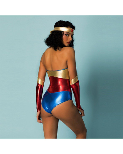 Эротический ролевой костюм "Wonder Woman" One Size - Фото №2