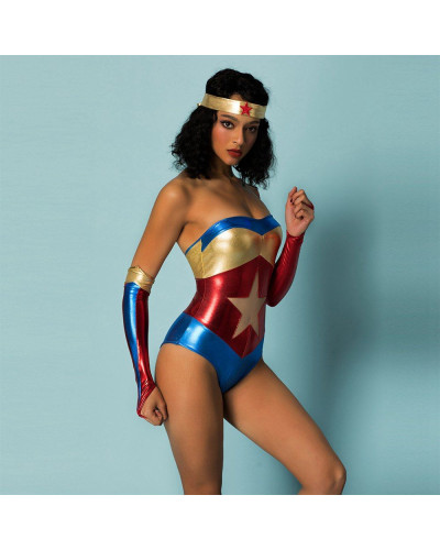Эротический ролевой костюм "Wonder Woman" One Size - Фото №3