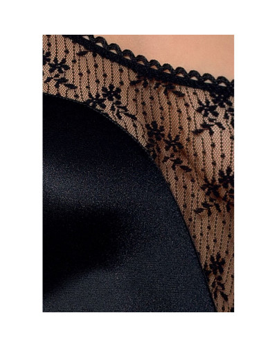 Распродажа!!! Боди-монокини с глубоким декольте PETRA BODY black XXL/XXXL — Passion Exclusive - Фото №3