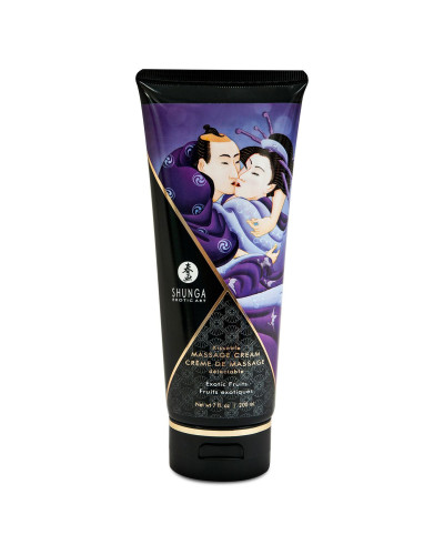 Їстівний масажний крем Shunga Kissable Massage Cream – Exotic Fruits (200 мл) - Фото №1