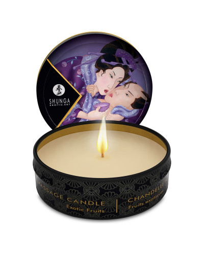 Массажная свеча Shunga Mini Massage Candle – Exotic Fruits (30 мл) с афродизиаками - Фото №1