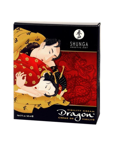 Стимулювальний крем для пар Shunga SHUNGA Dragon Cream (60 мл), ефект тепло-холод та поколювання - Фото №2