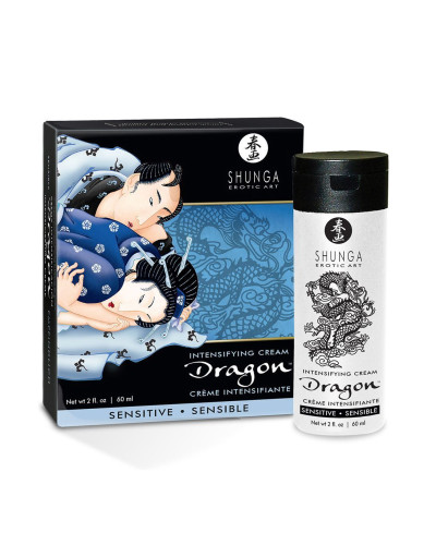 Стимулювальний крем для пар Shunga SHUNGA Dragon Cream SENSITIVE (60 мл) ніжніший ефект - Фото №1