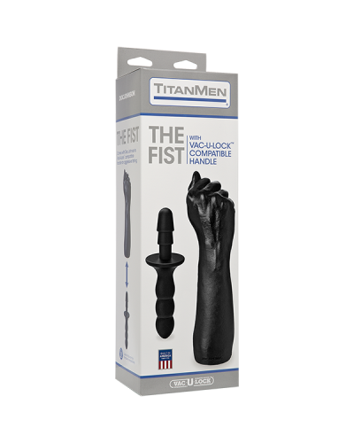Кулак для фістинга Doc Johnson Titanmen The Fist with Vac-U-Lock Compatible Handle, діаметр 7,6 см - Фото №2