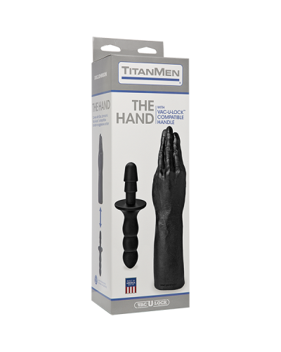 Рука для фістингу Doc Johnson Titanmen The Hand with Vac-U-Lock Compatible Handle, діаметр 6,9 см - Фото №2