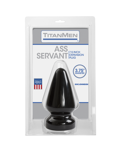 Пробка для фістингу Doc Johnson Titanmen Tools - Butt Plug 3.75 Inch Ass Servant, діаметр 9,4см - Фото №2