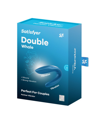 Вібратор для пар Satisfyer Double Whale з двома моторчиками - Фото №6