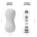 Мастурбатор Tenga Flex Silky White зі змінною інтенсивністю, можна скручувати - Фото №2