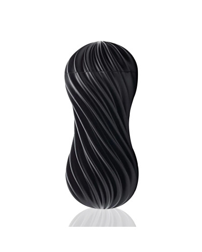 Мастурбатор Tenga Flex Rocky Black зі змінною інтенсивністю, можна скручувати - Фото №1