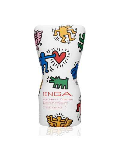 Мастурбатор Tenga Keith Haring Soft Case Cup (м’яка подушечка) стисний - Фото №1