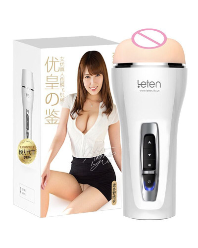 Интеллектуальный мастурбатор Leten Yui Hatano с вибрацией, голосом и турборежимом - Фото №1